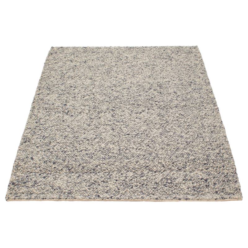 ECARPETGALLERY Braid weave Sienna Grey Wool Rug - 5'3 x 7'3