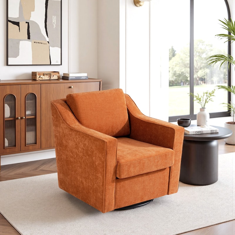 Modern 30.5" W Swivel Armchair Accent chair