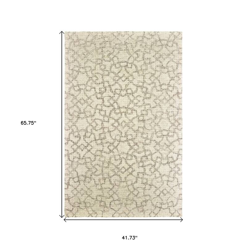HomeRootsGeometric Transitional Rectangle Area Rug