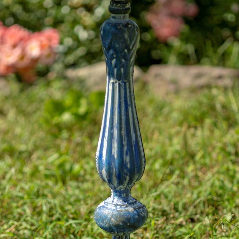 Pedestal Birdbath with Little Bird Detail - 19.25" L x 19.25" W x 27.25" H