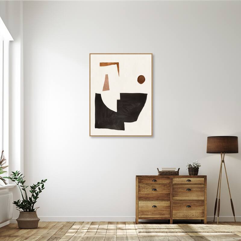 Blockway II by Sozi Framed Canvas Wall Art Print - Sylvie Maple