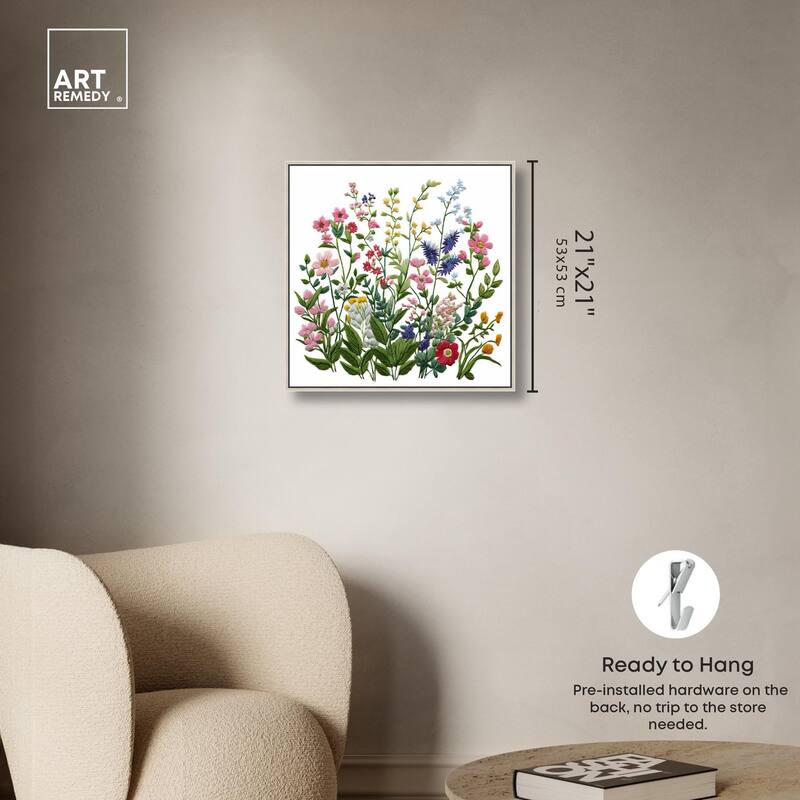 Wildflower Patch II Canvas by Art Remedy