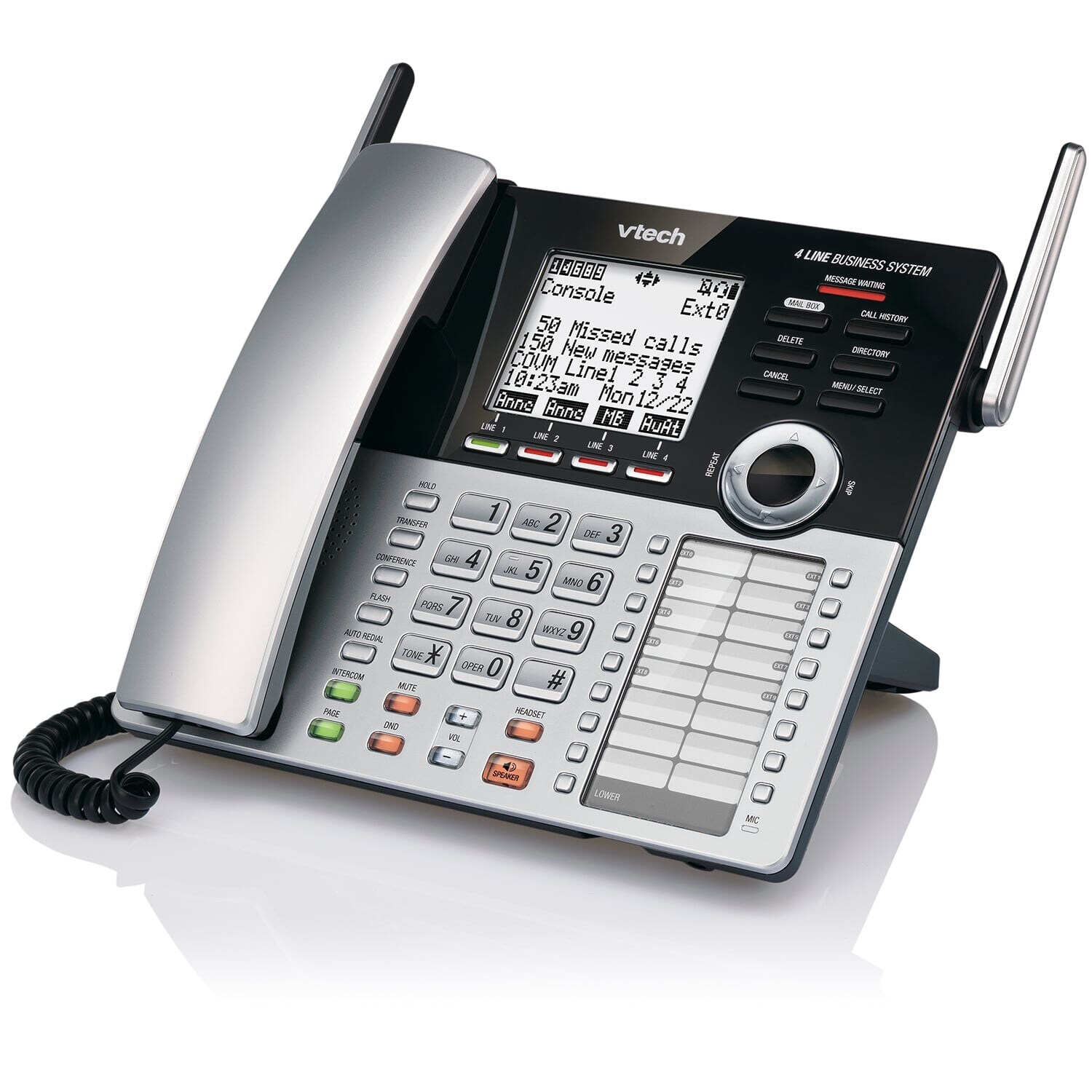 Shop Vtech Cm18445 4 Line Small Business Phone With Cm18245 2 Cordless Desksets Overstock 15949377