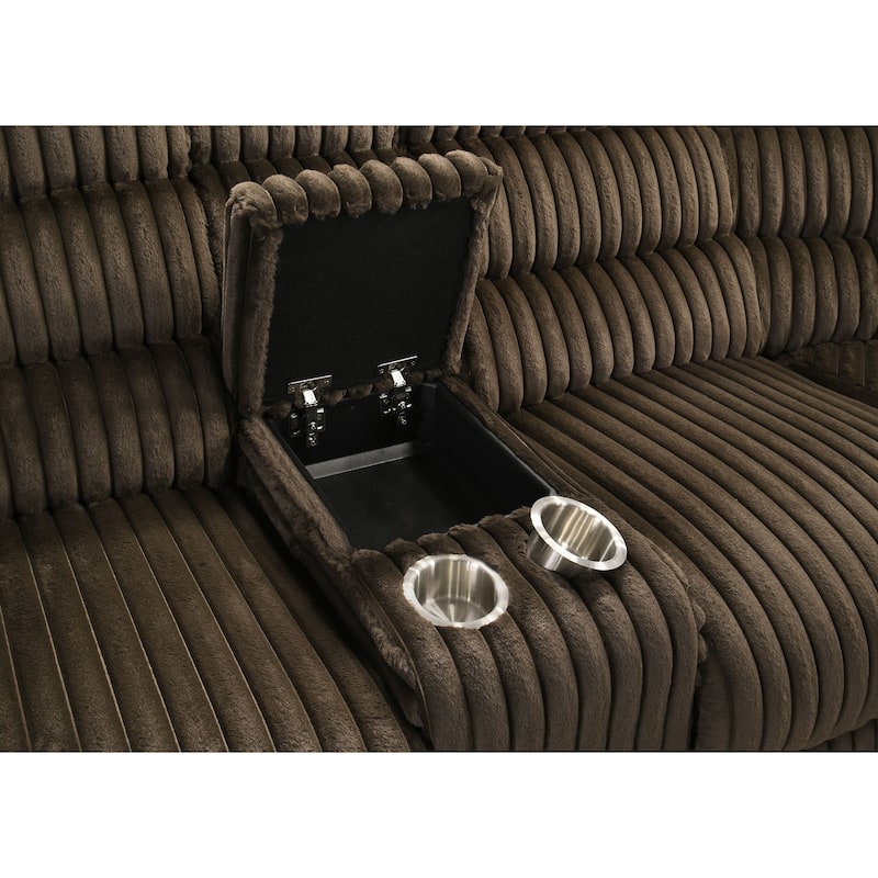 Atkinson Upholstered Reclining Sectional Sofa - 117" x 117" x 40.5"