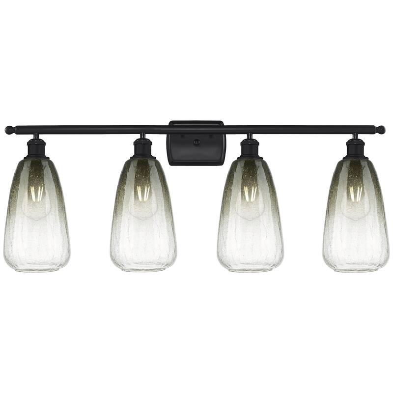 Innovations Lighting 516-4W-14-36 Brookhaven Almond Vanity Brookhaven - Matte Black / Slate