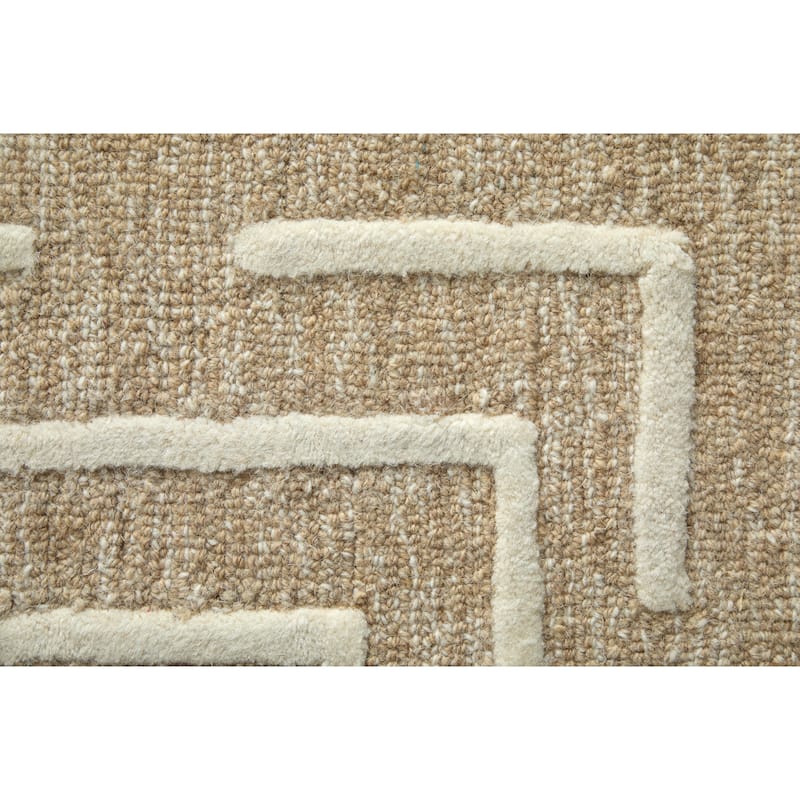 Grand Bazaar Alister Hand Tufted Geometric Transitional Area Rug