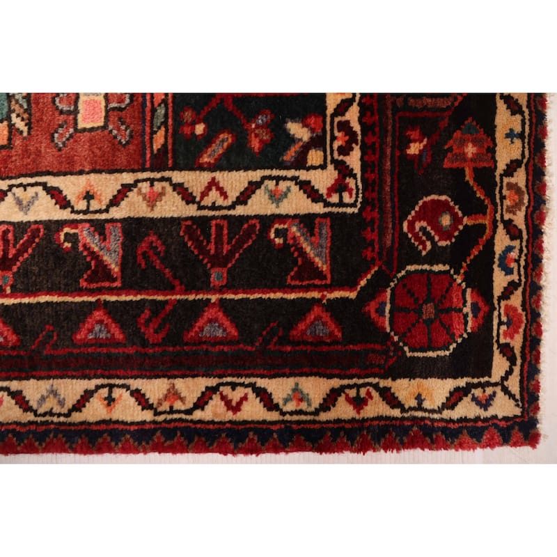 ECARPETGALLERY Hand-knotted Anadol Vintage Black Wool Rug - 4'11 x 8'10