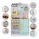 preview thumbnail 4 of 7, Teamson Kids - Little Chef Florence Classic Play Kitchen - White/Green & Yellow - 21.5" L x 11.63" W x 35.5" H