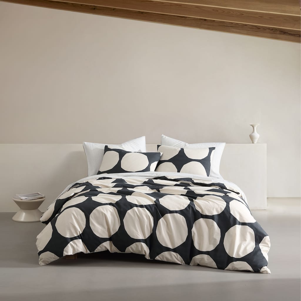 Marimekko Kivet Grey Cotton Duvet Cover Set