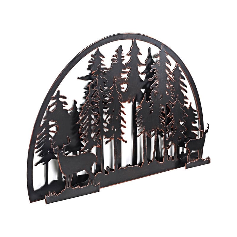 Adeco Metal Wall Decor Black Metal Wall Art Panel Sculptures