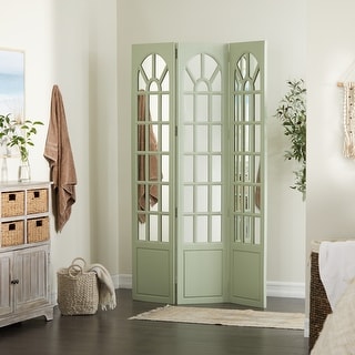 Pine French Country Room Divider Screen - 44"L x 1"W x 72"H