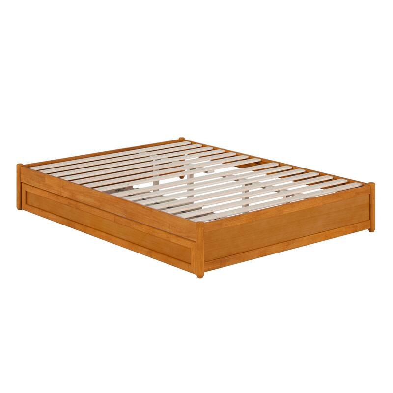 Barcelona Panel Platform Bed with Twin XL Trundle