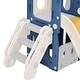 preview thumbnail 3 of 8, 5 In 1 Toddler Slide And Swing Set, Freestanding Climber Slide Playset With Basketball Hoop, Indoor Outdoor Playground