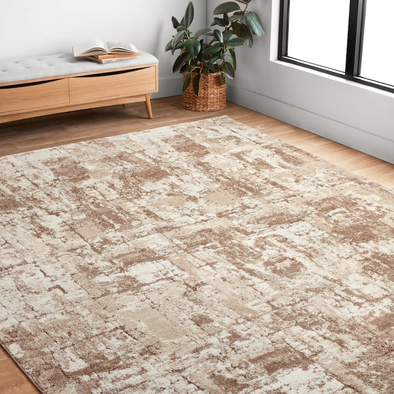 Alexander Home Giovanni Modern Abstract Area Rug - 5' 3" x 7' 8" - Runner/Rectangle