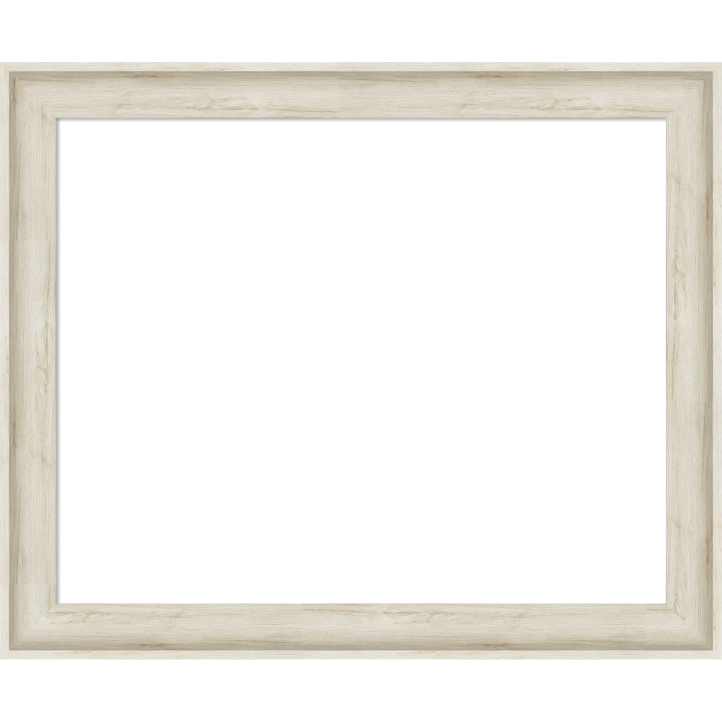 Amanti Art Regal Birch Cream Framed Dry Erase Magnetic Board