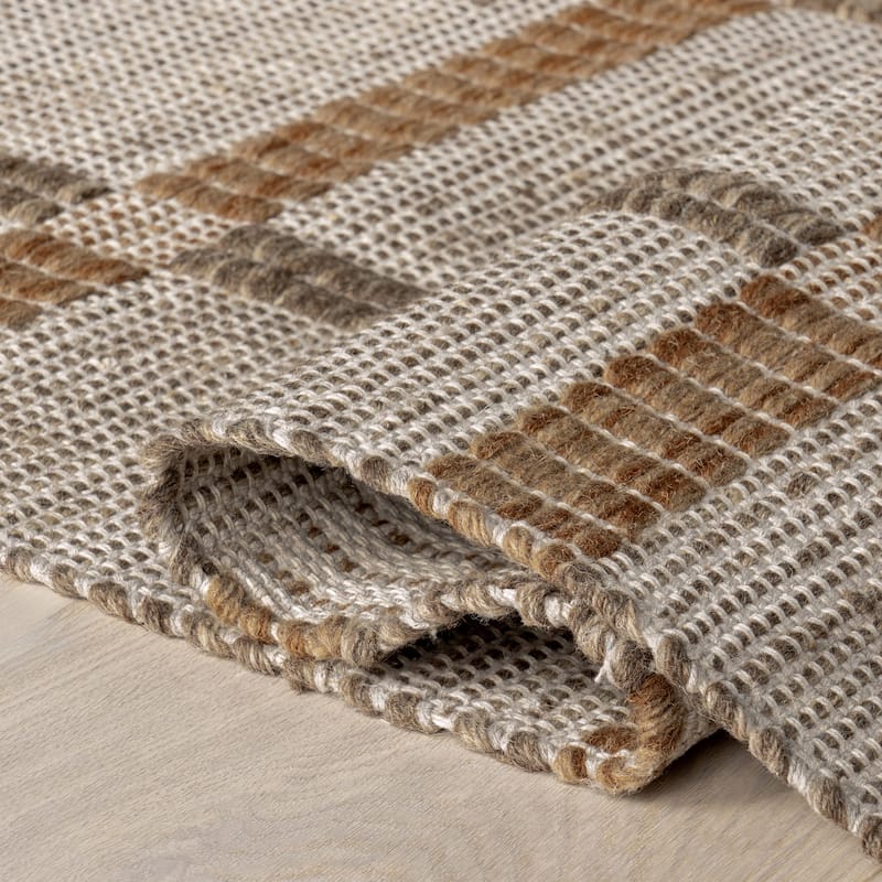 Annie Plaid Wool and Cotton Area Rug