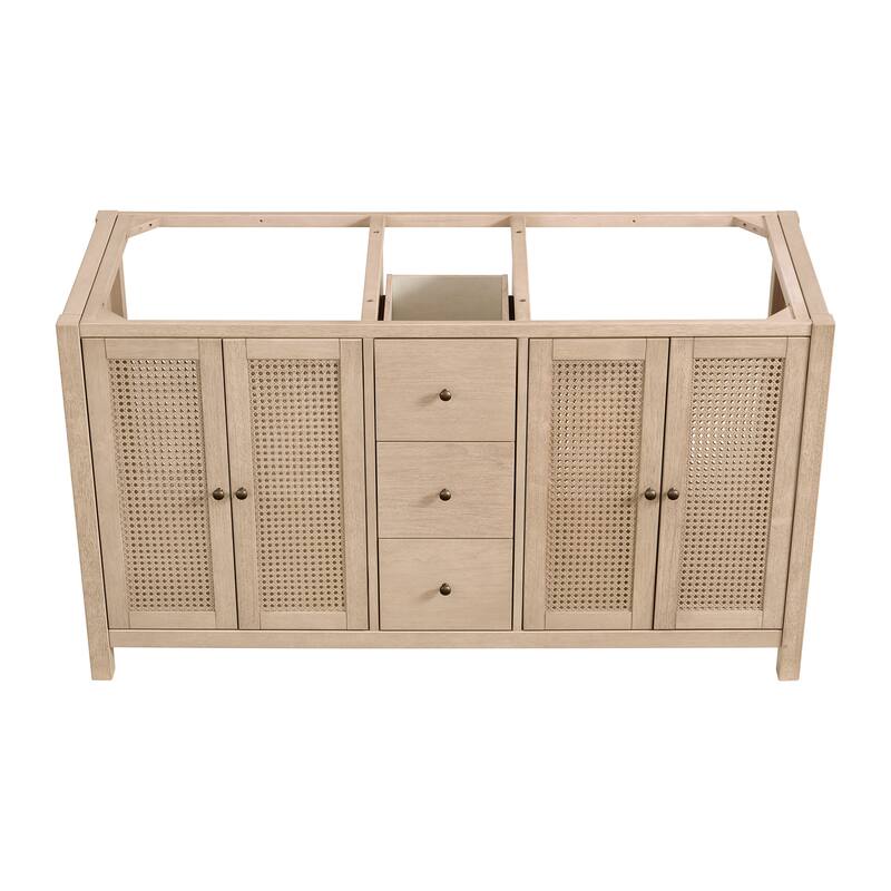 Alaterre Furniture Lucca 60in Bathroom Vanity - Cabinet Only