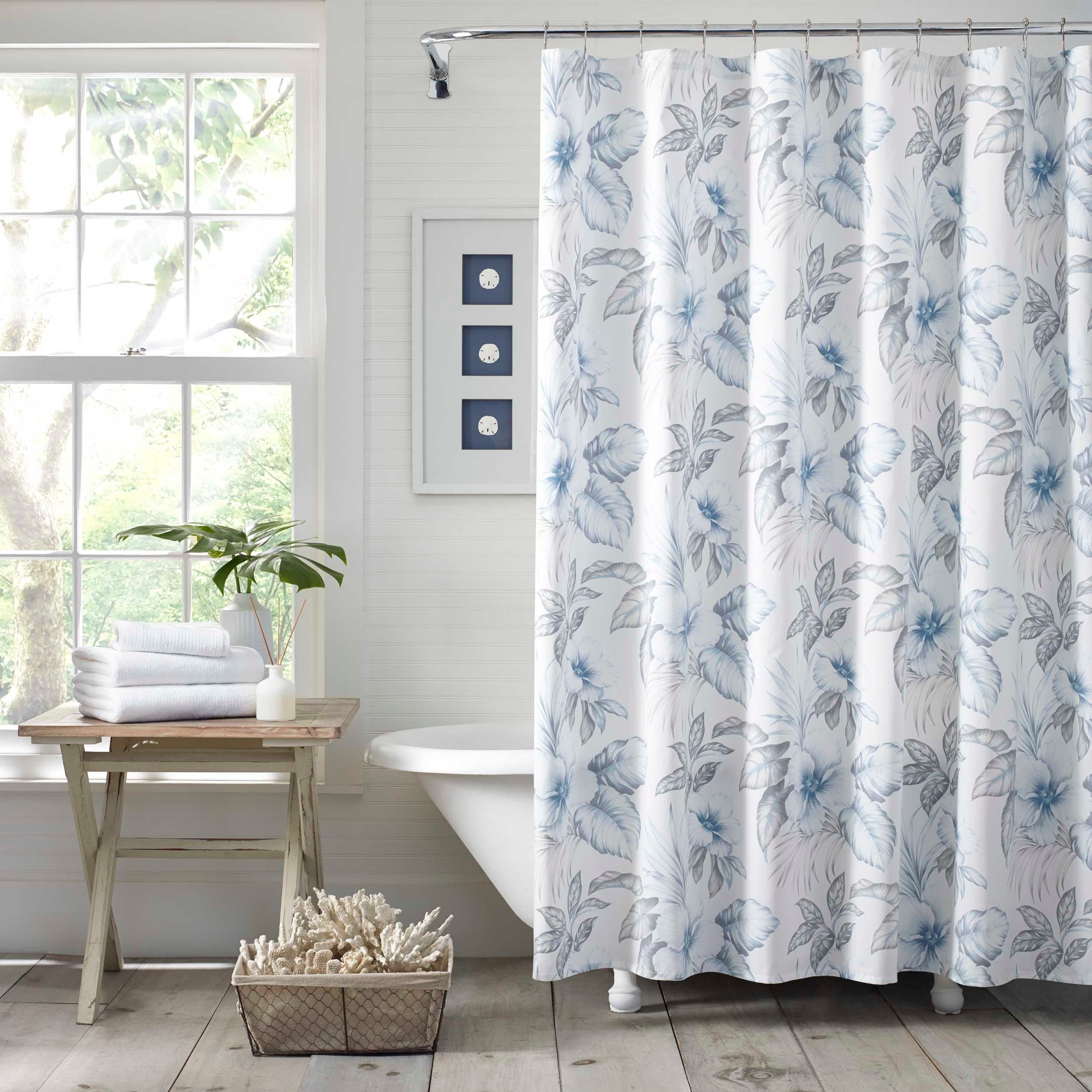 Tommy Bahama Casablanca Garden Grey Shower Curtain