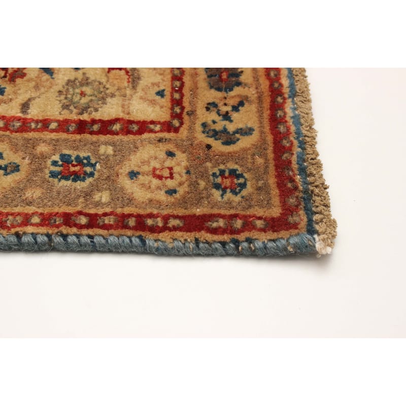ECARPETGALLERY Hand-knotted Andelz Beige Wool Rug - 4'5 x 8'2