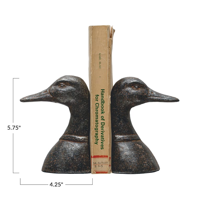 Cast Iron Duck Bookends