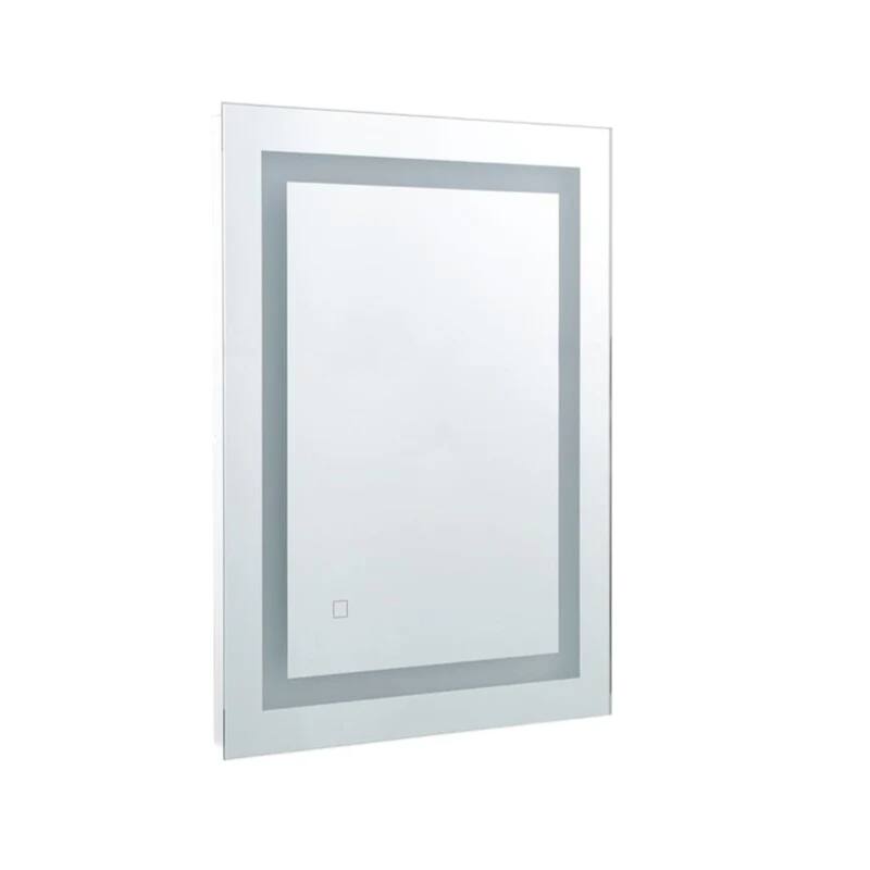 Modern Mirrors Zenith Wall Mounted Lighted Bathroom Mirror with Defogger, Touch Control LED Bathroom Vanity Mirrors - 25*19
