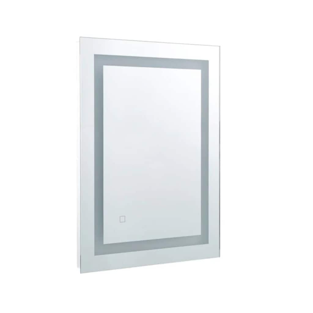 Modern Mirrors Zenith Wall Mounted Lighted Bathroom Mirror with Defogger, Touch Control LED Bathroom Vanity Mirrors