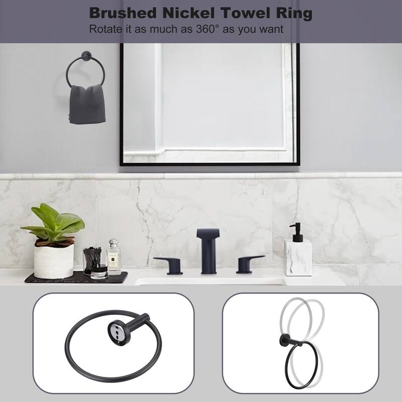 WOWOW 3-Piece Bath Hardware Set with Mounting Hardware
