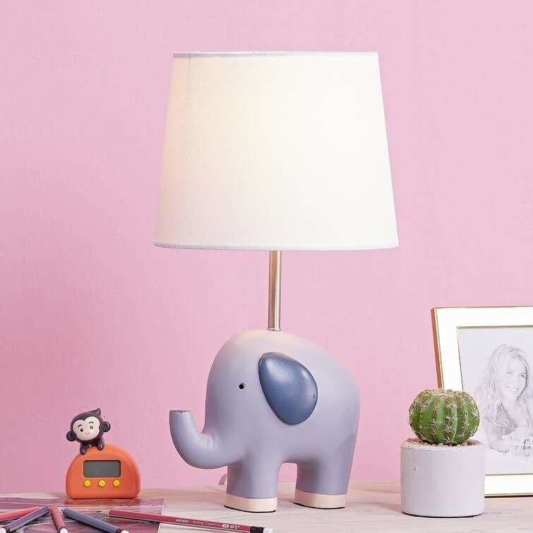 Maxax 17'' Children Elephant Table Lamp - N/A