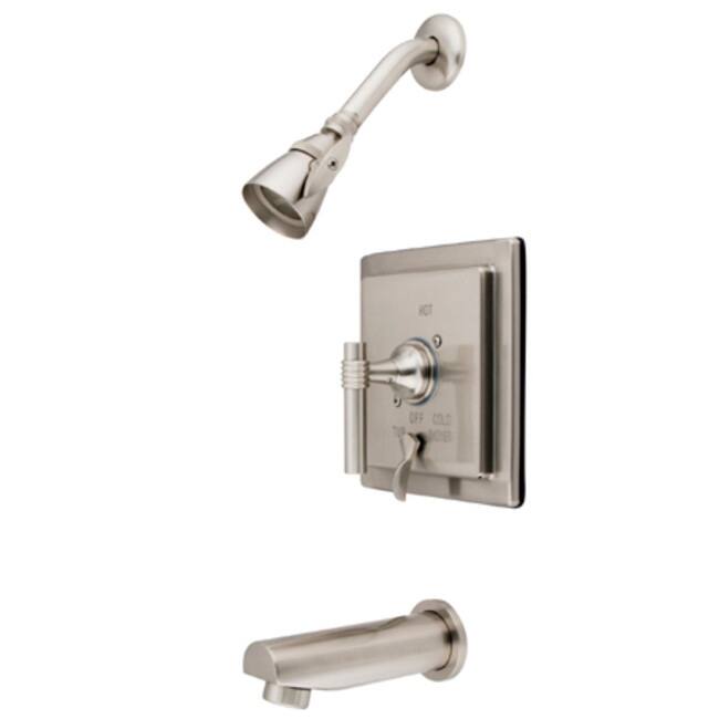 Kingston Brass Milano Tub and Shower Trim Package with 2.5 GPM Single