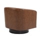 preview thumbnail 166 of 186, Modern Upholstered Barrel Chair Swivel Accent Chair for Living Room