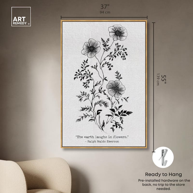 Earth Laughs in Flowers Canvas by Art Remedy