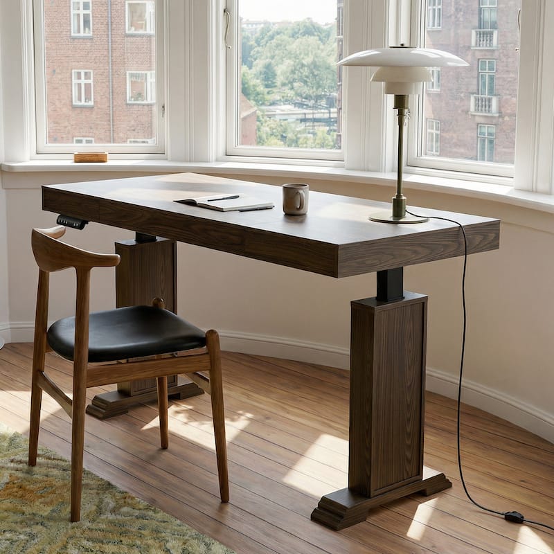 Electric Standing Desk with Memory Control, Adjustable Height Sit Stand Desk, Computer Desk, Home Office Workstation