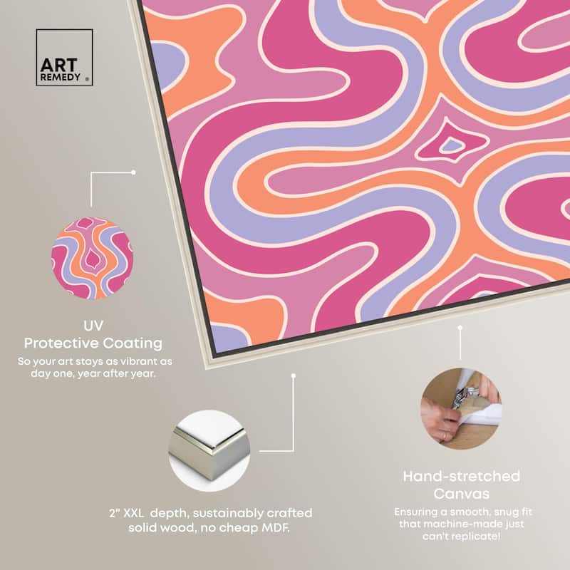 Bubble Gum Retro II Canvas by Art Remedy