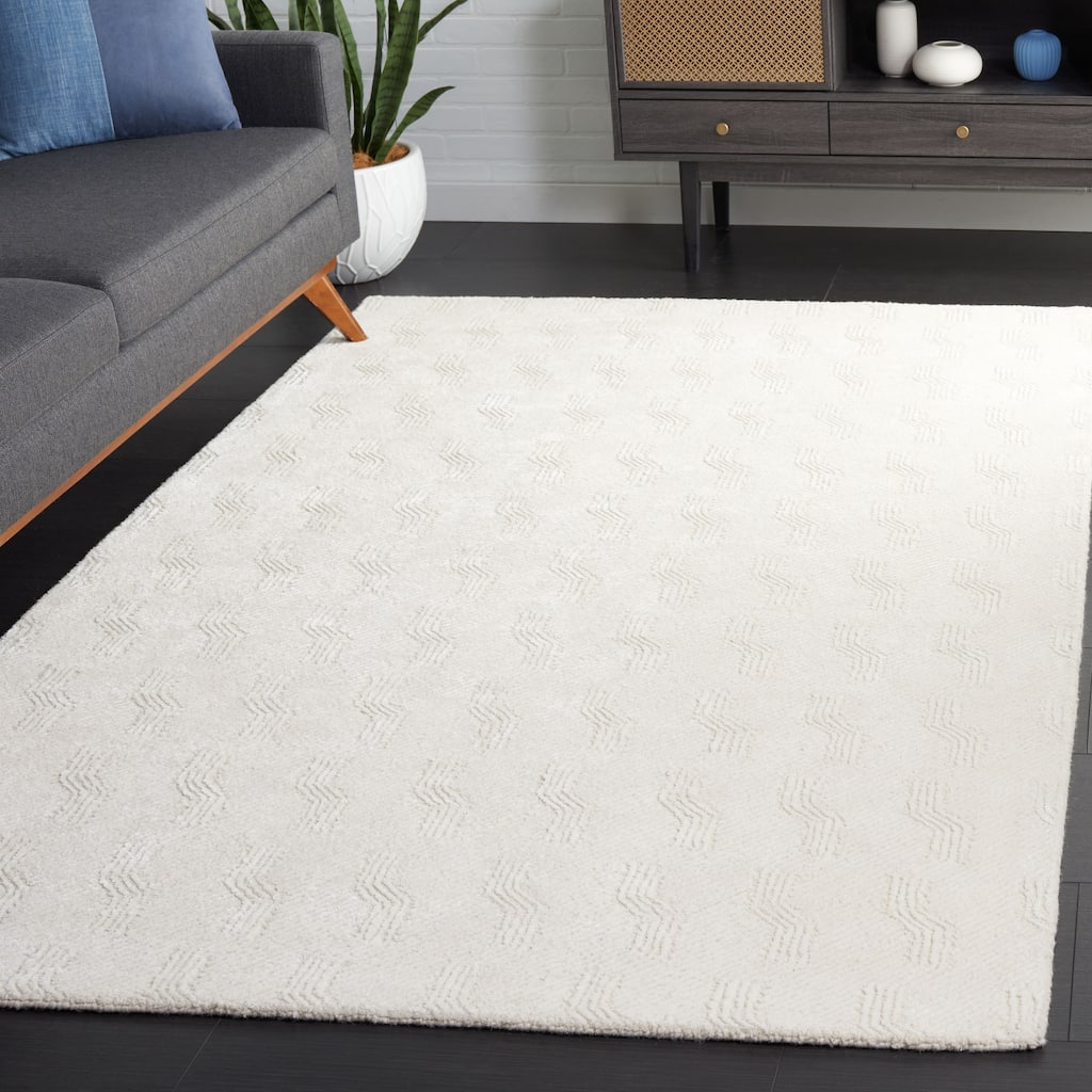 SAFAVIEH Handmade Glamour Zarah Geometric Viscose Rug