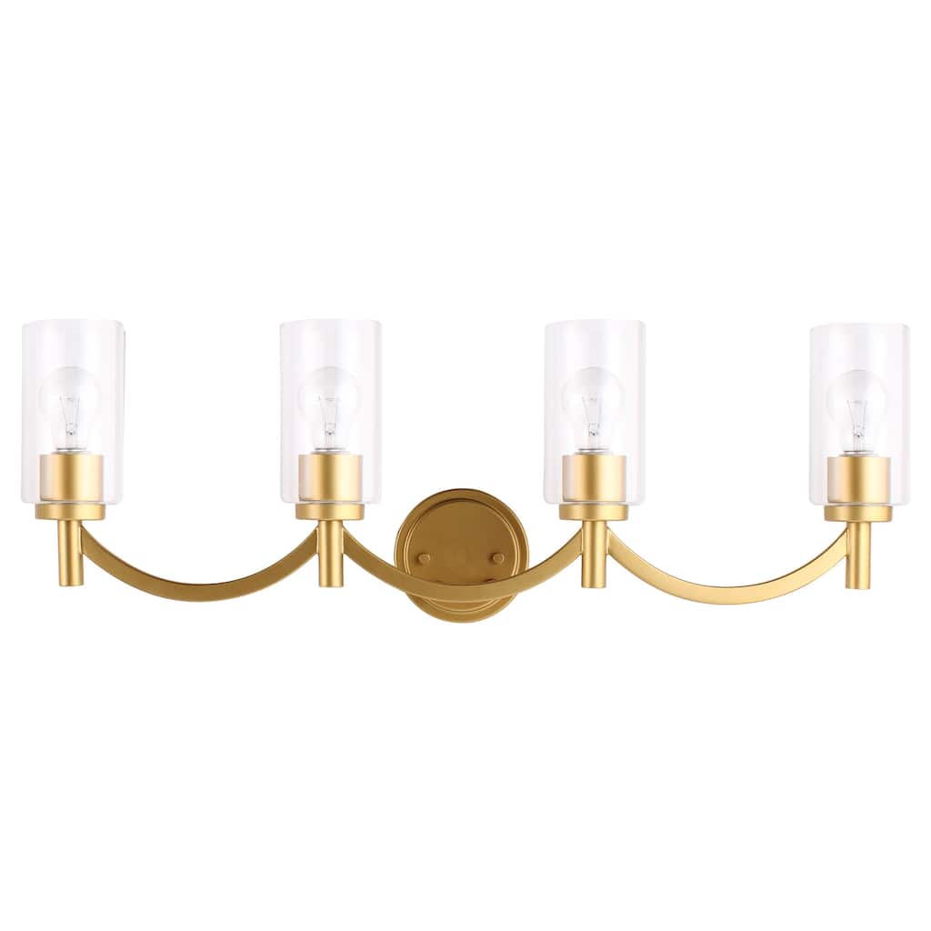Eglo Devora 4-Light Bath Light with Antique Gold Finish