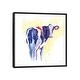 preview thumbnail 1 of 16, iCanvas "Holstein I" by Aimee Del Valle Framed Canvas Print Black - 18x18