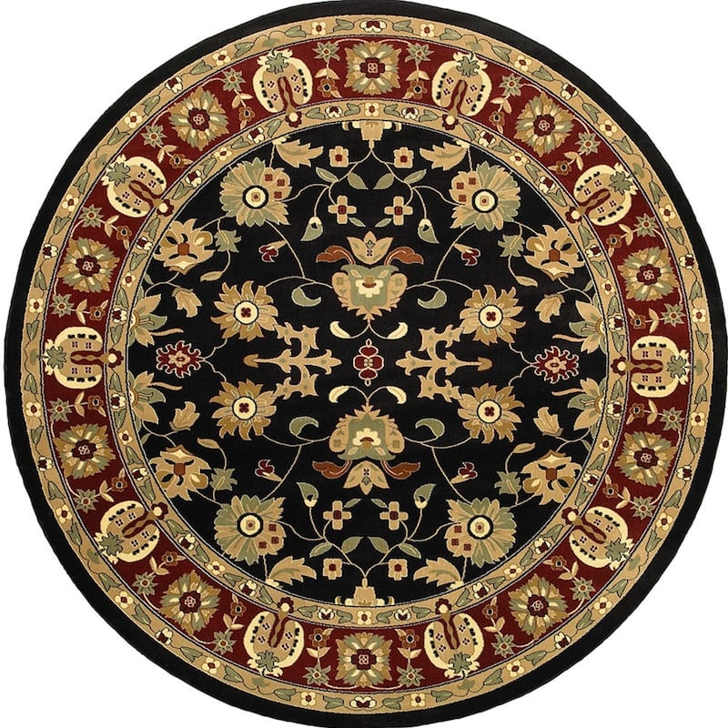 Geometric Floral Traditional Stain Resistant Woven Area Rug - 74' X '74' X '0.5