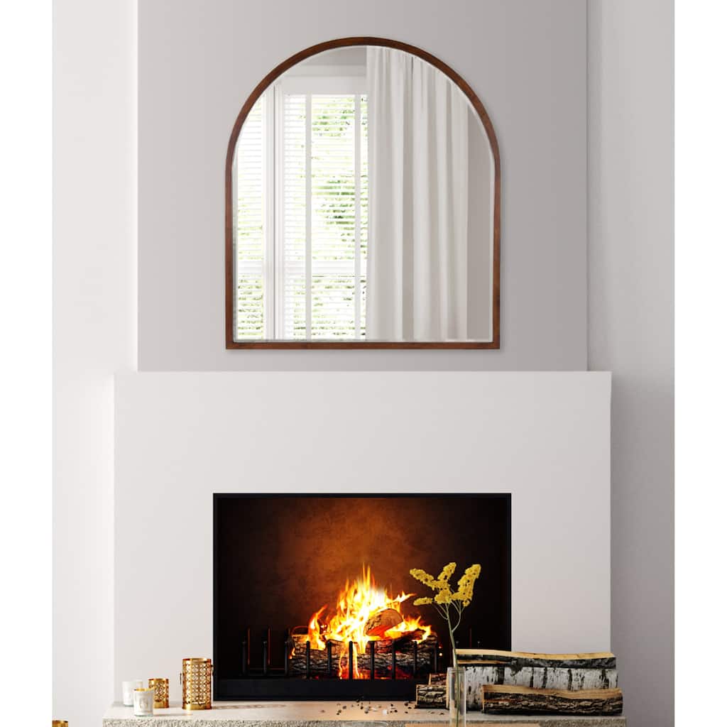 Kate and Laurel McLean Arch Wood Framed Wall Mirror