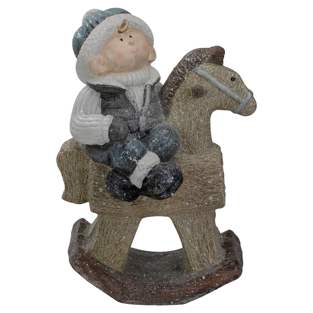 Boy on Rocking Horse Christmas Figure - 18"