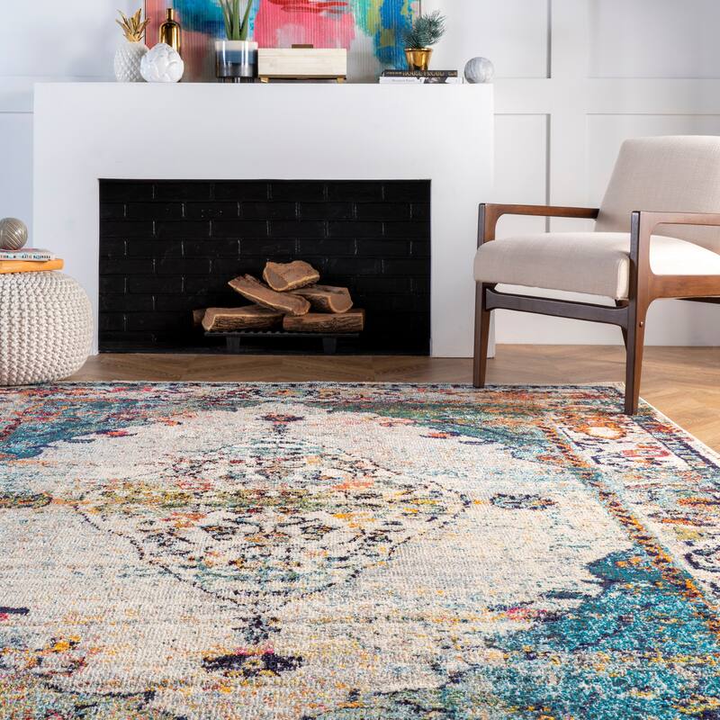Nuloom Vintage Medallion Veronica Area Rug