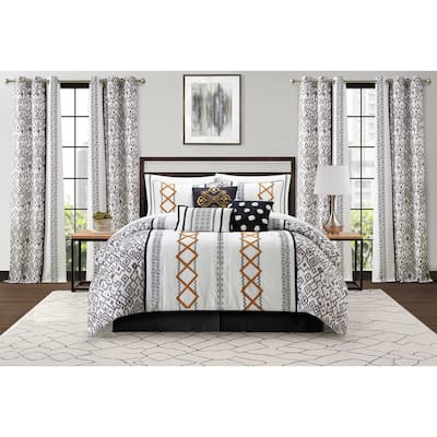 Nanshing Trina 15 Piece Boho Embroidered Comforter Set