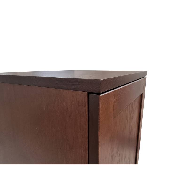 Palace Imports Premium 100% Solid European Oak Hardwood Modular Dining Room Cabinet with Shaker Doors - 16" Wide, 71.5" Tall