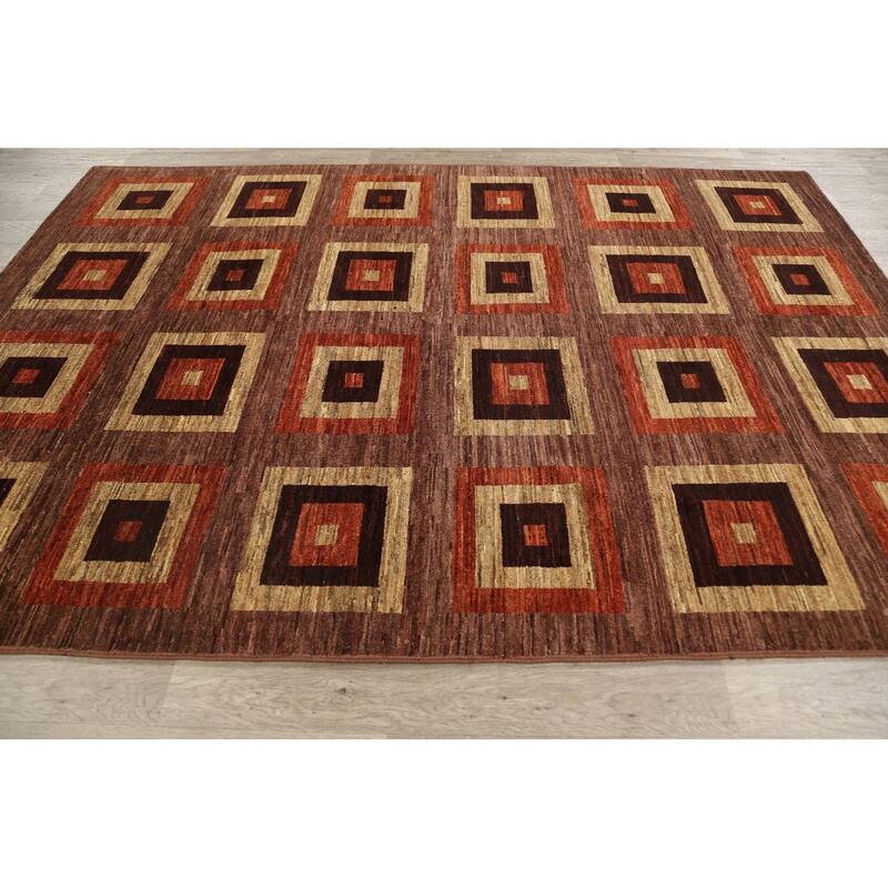 Geometric Gabbeh Kashkoli Oriental Area Rug Wool Hand-knotted - 6'6" x 9'2"