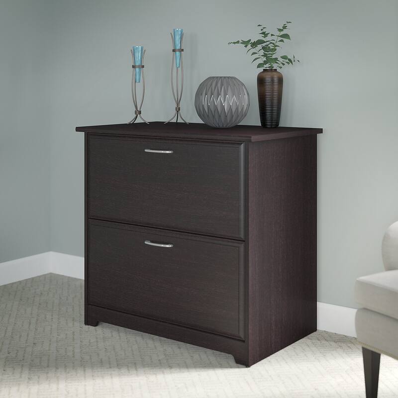 Cabot 2 Drawer Lateral File Cabinet by Bush Furniture - Espresso Oak