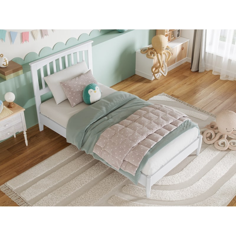 Becket Solid Wood Low Profile Platform Bed