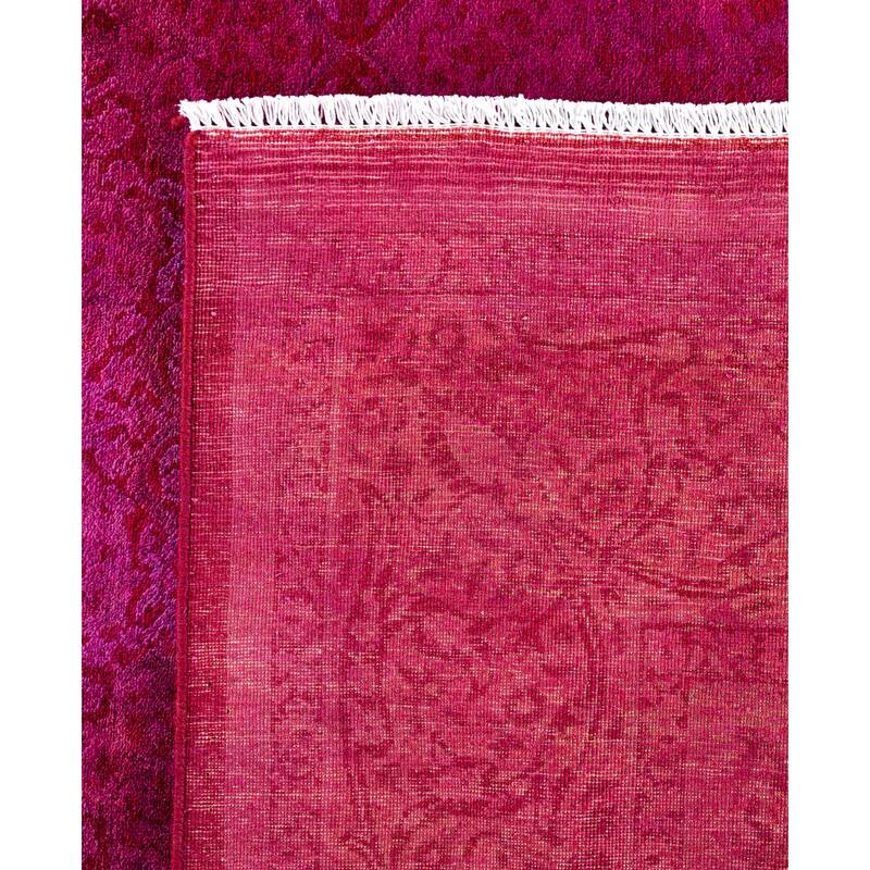 Overdyed One-of-a-Kind Hand-Knotted Area Rug - Pink - 6' 0" x 9' 2"