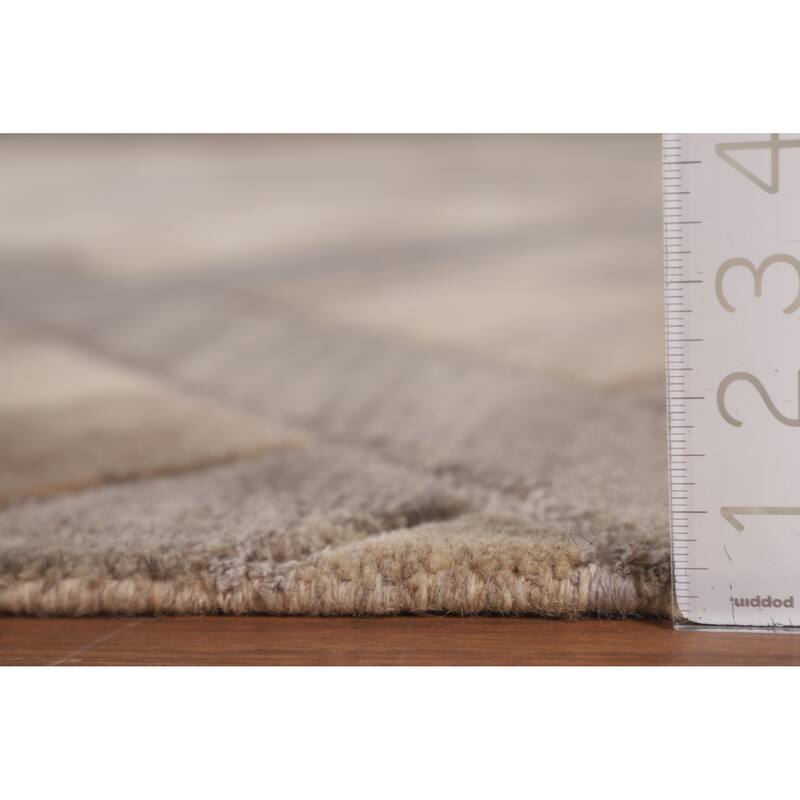 Trellis Gabbeh Oriental Area Rug Handmade Wool Carpet - 9'0" x 11'9"