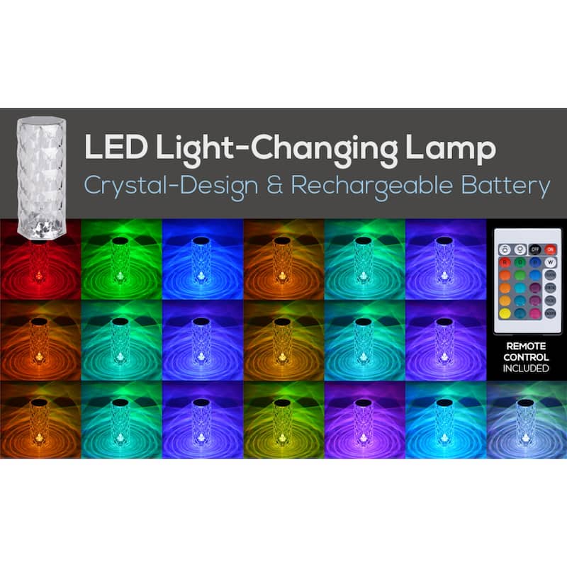 Catalina Prismatic Color-Changing Accent Lamp