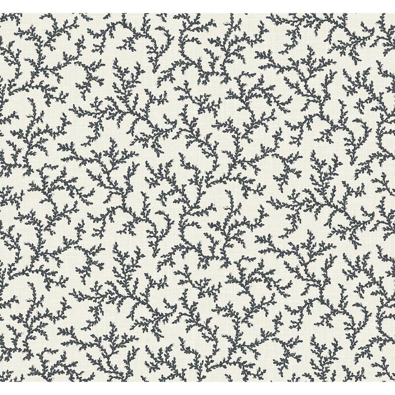 Seabrook Designs Corail Nonwoven Unpasted Wallpaper - 27 in. W x 27 ft. L - Poppy Seed