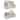Wallniture Florida Wood Floating Shelves, Kids Room Wall Decor, White, Set of 2